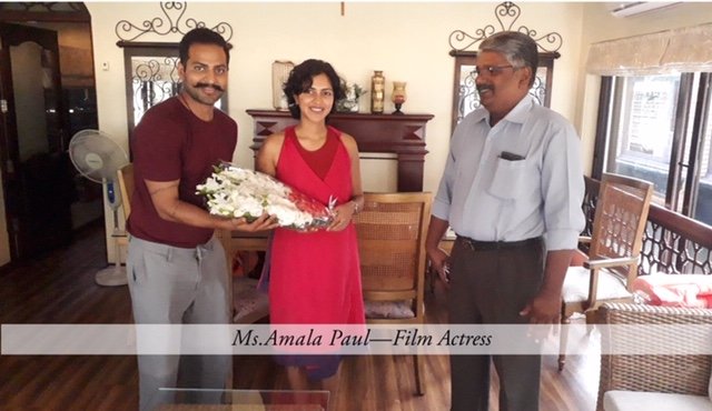 Amala Paul visiting Ultra Luxury Houseboats with spice routes