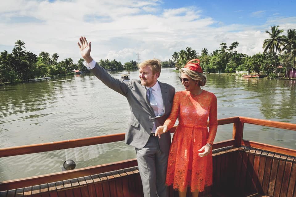 King Willem-Alexander & Queen Maxima of The Netherlands in kerala houseboat tour with Spice Routes